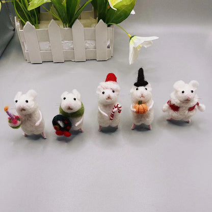 Spooky Felt Rat Decor Ornament