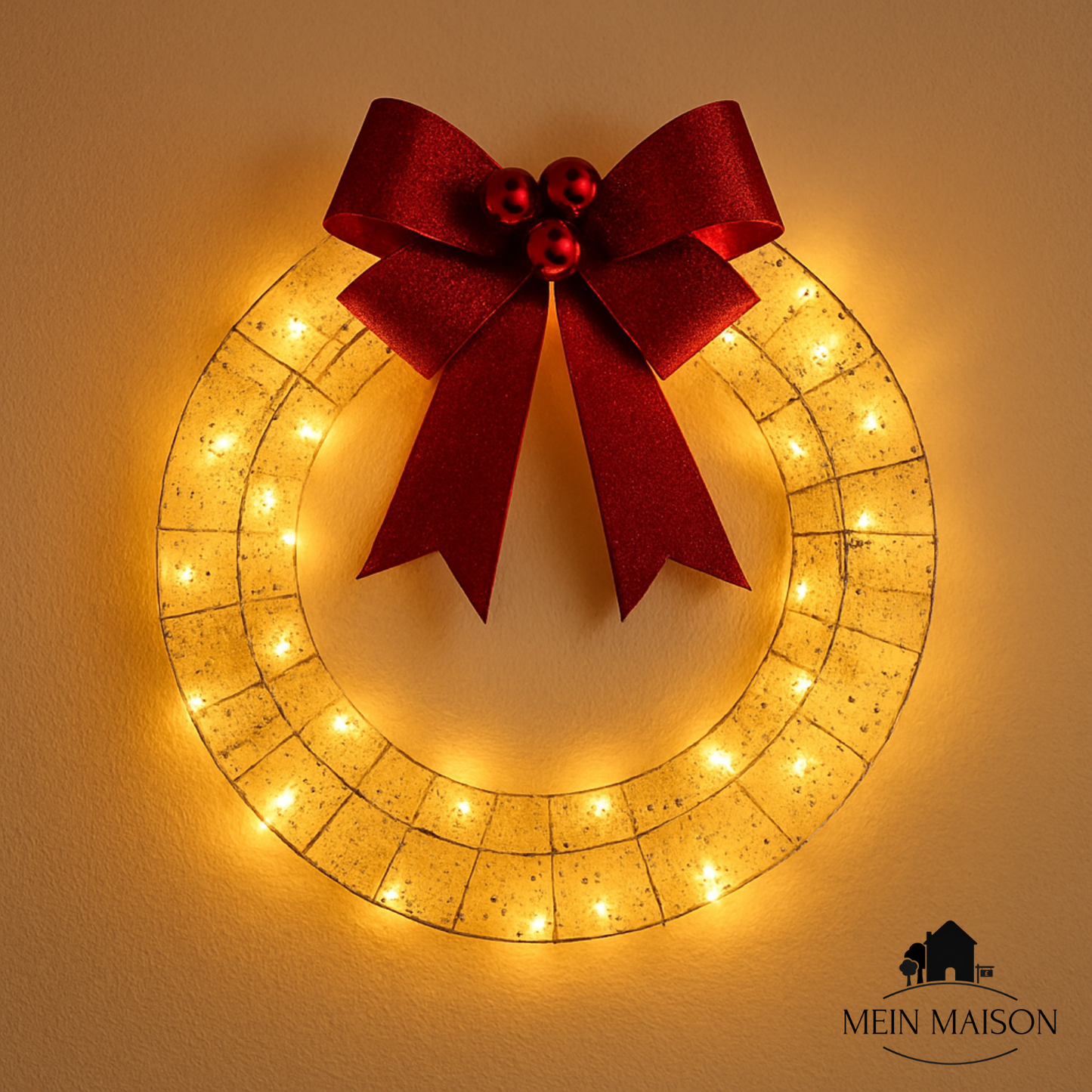 Bright Christmas Wreath for Home Decor