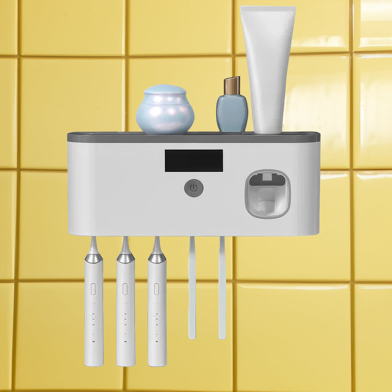 Sanitary Toothbrush Holder with Automatic Dispenser - Befez