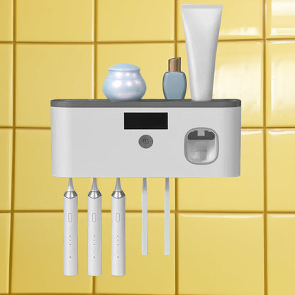 Sanitary Toothbrush Holder with Automatic Dispenser - Befez
