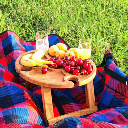 Portable Wine Picnic Table Set