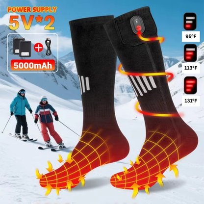 Warm Cozy Electric Heated Socks for Winter