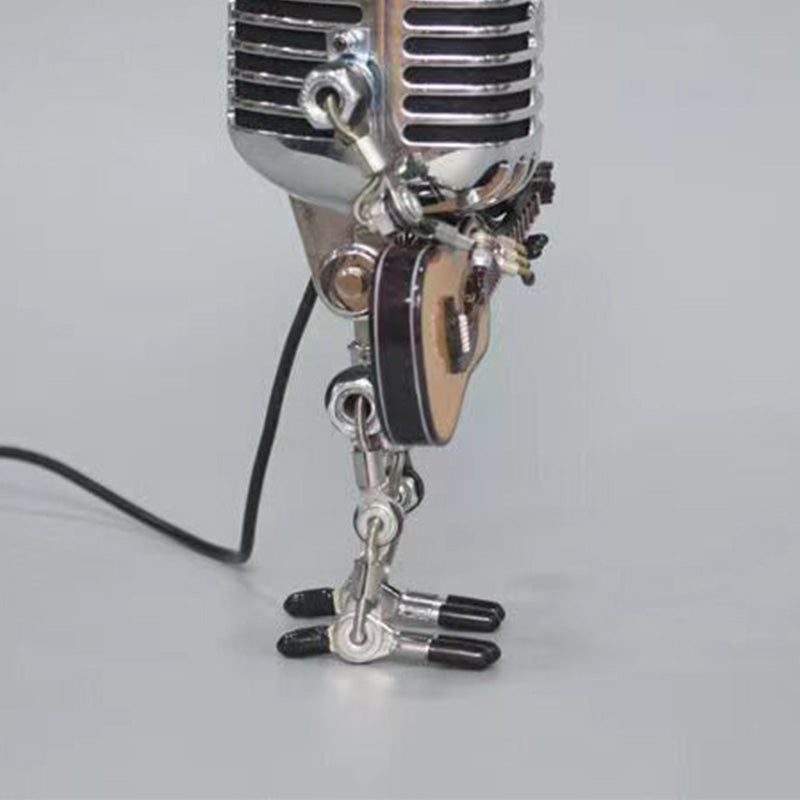 Vintage Style Microphone Robot Toy