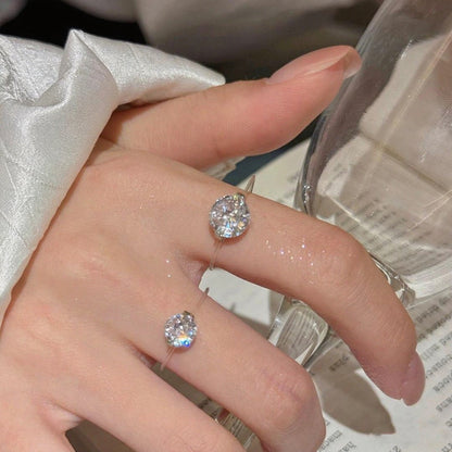 Befez | 1-2 Carat Moissanite Thin Band Engagement Ring