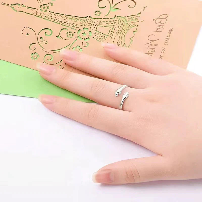 Lovely Heart Shaped Hug Ring