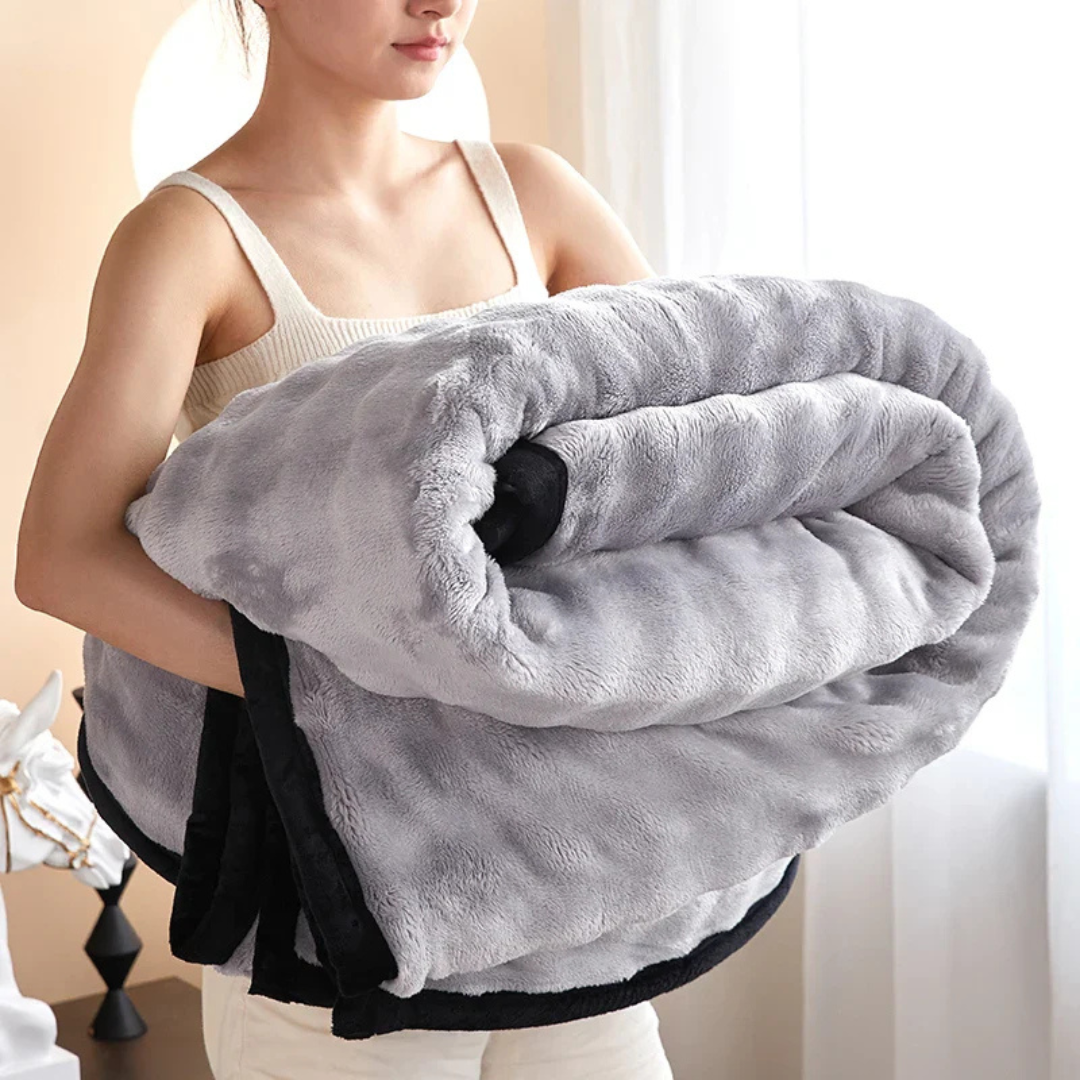 Soft Plush Reversible Fleece Throw Blanket - Befez