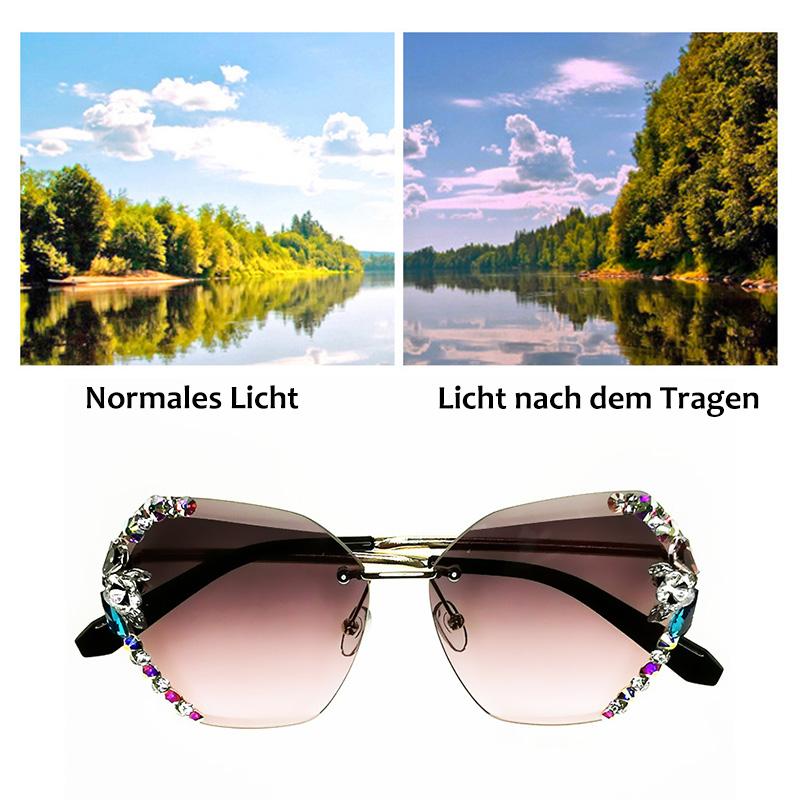 Timeless Classic Crystal Frameless Sunglasses