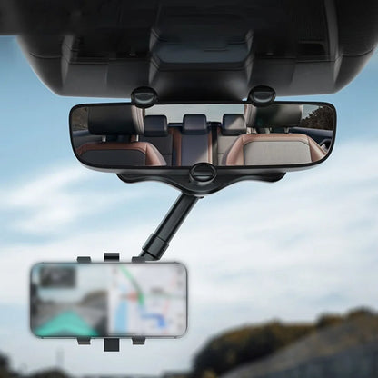 Adjustable Car Phone Mount Rear View Mirror Holder
