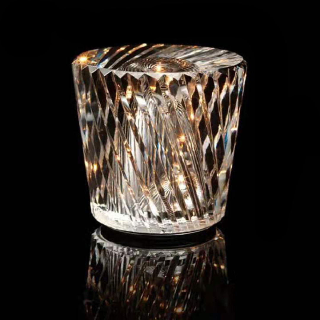 Stylish Glass Battery Table Lamp
