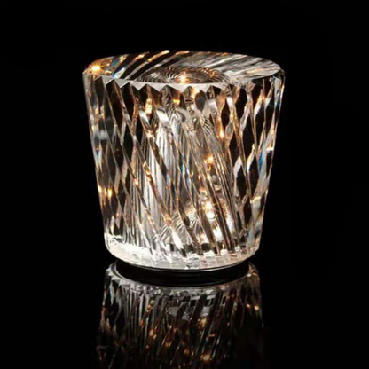 Stylish Glass Battery Table Lamp