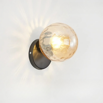 Elegant Glass Ball Gold Table Lamp