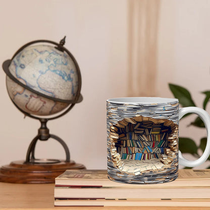 Colorful 3D Book Mug