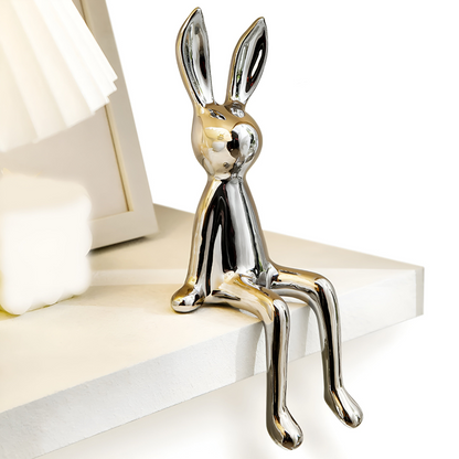 Befez | Glossy White Bunny Decor Figurine