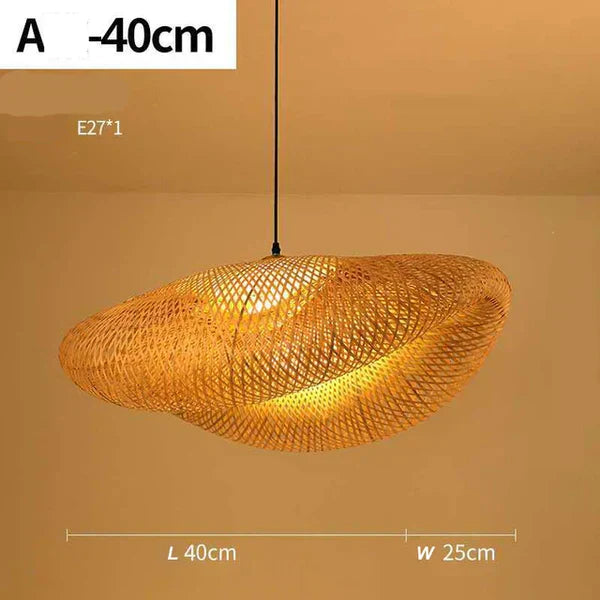 Natural Woven Rattan Hanging Lamp