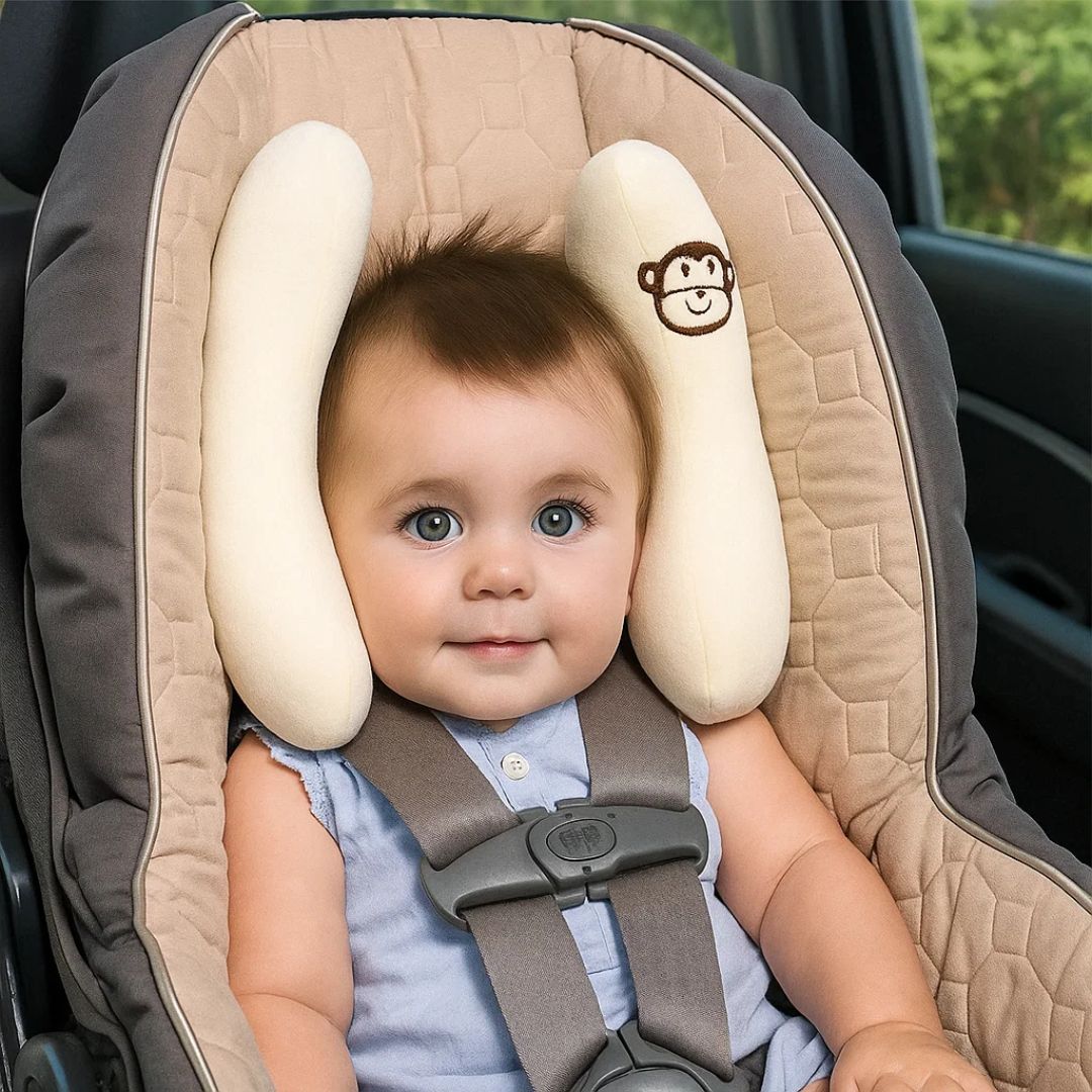 Soft Baby Head Support Pillow - Protective Stroller Cushion