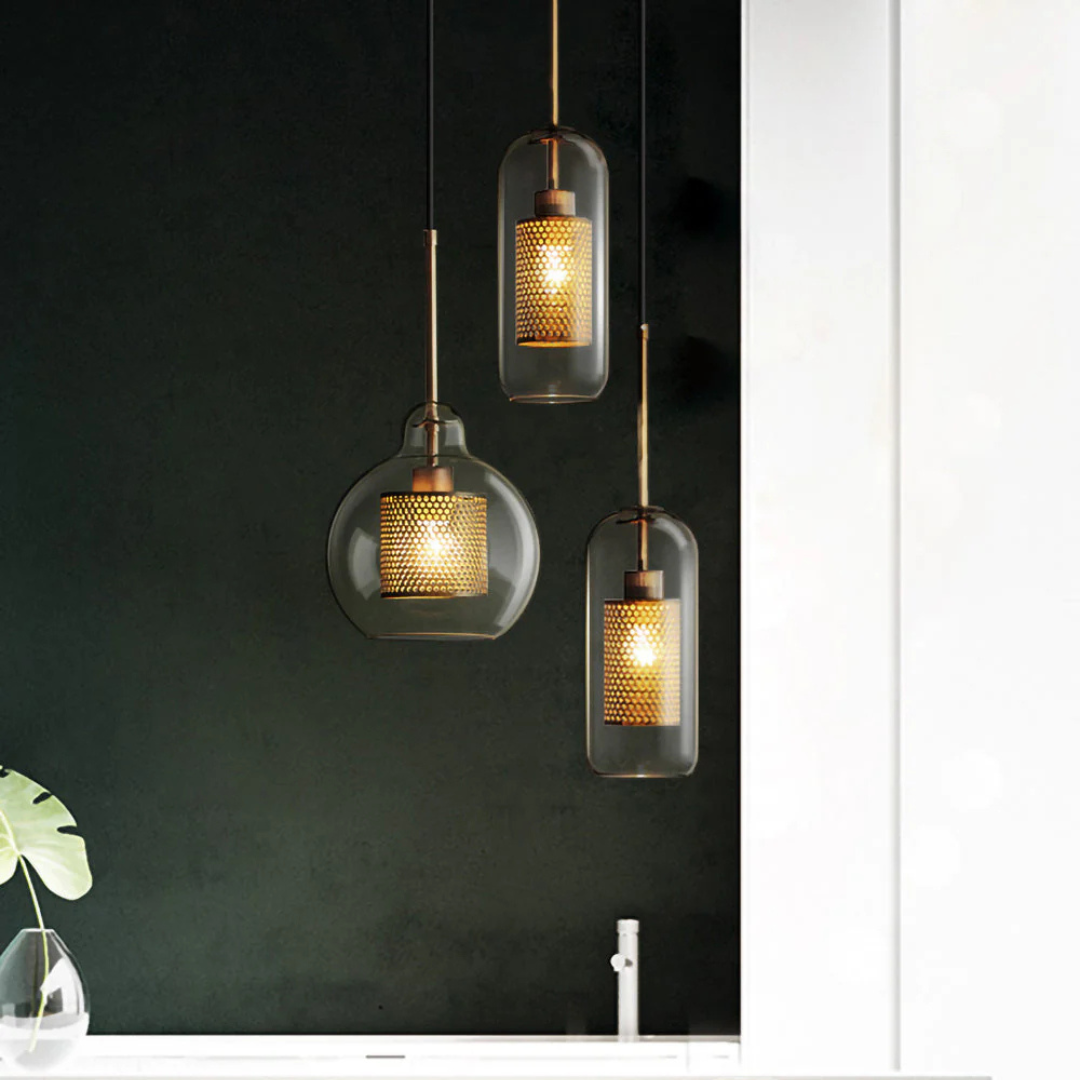 Stylish Glass Pendant Light for Dining Room