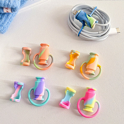 Flexible Dual USB Cable Protector