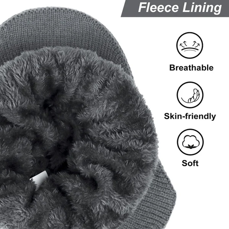 Warm Winter Beanie with Ear Flaps