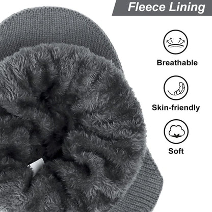 Warm Winter Beanie with Ear Flaps