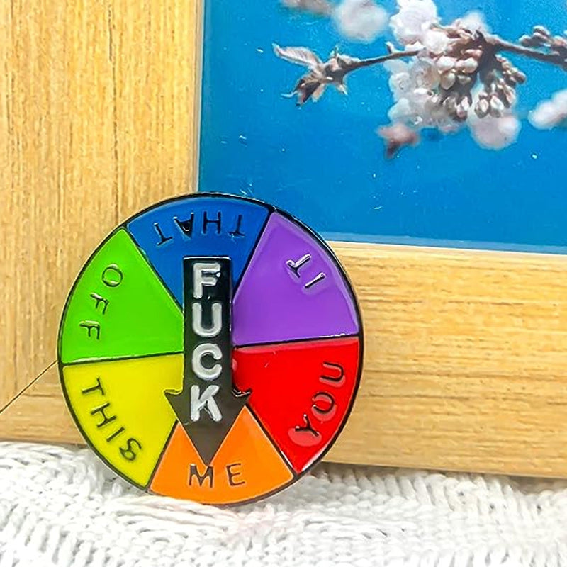 Amusing Spinning Name Badge