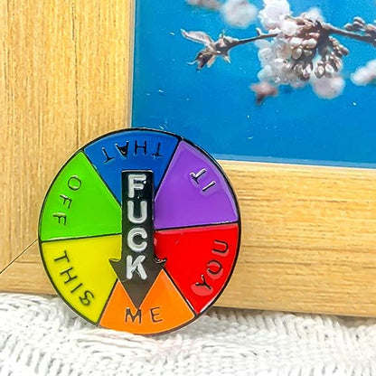 Amusing Spinning Name Badge