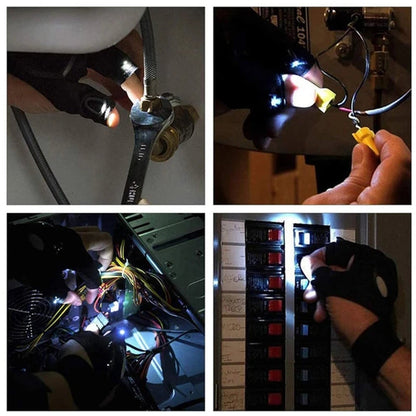 Glowing LED Light Up Gloves