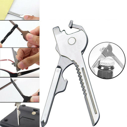 Portable 6-in-1 Keychain Multi Tool