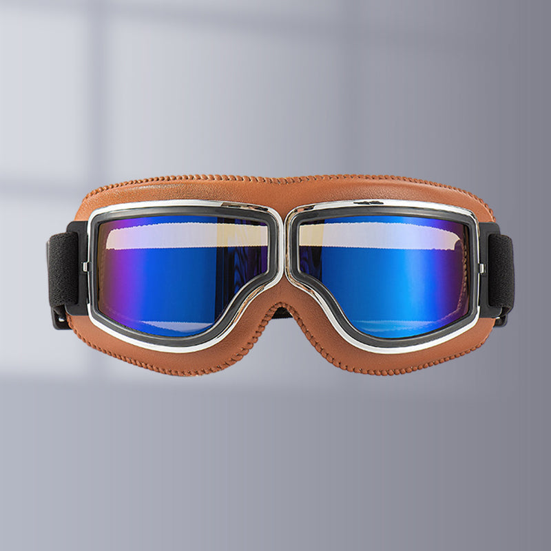 Classic Biker Goggles with Swap Lenses and Cushioning