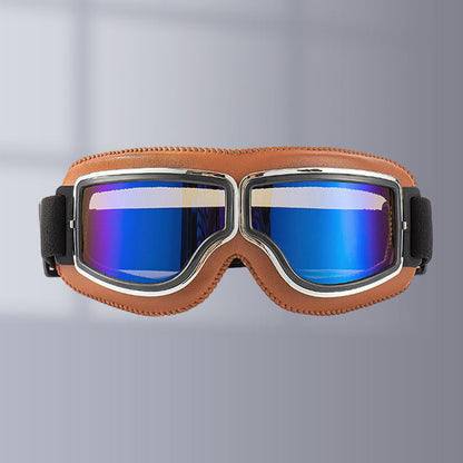 Classic Biker Goggles with Swap Lenses and Cushioning