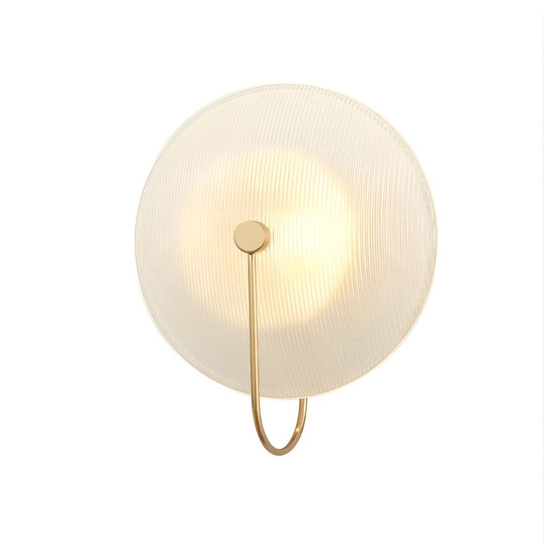 Simple Round Glass Wall Light