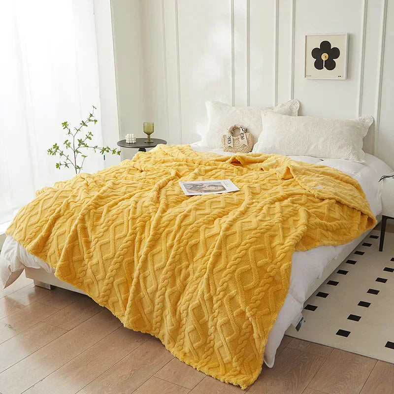 Soft Wool Blanket for Bed