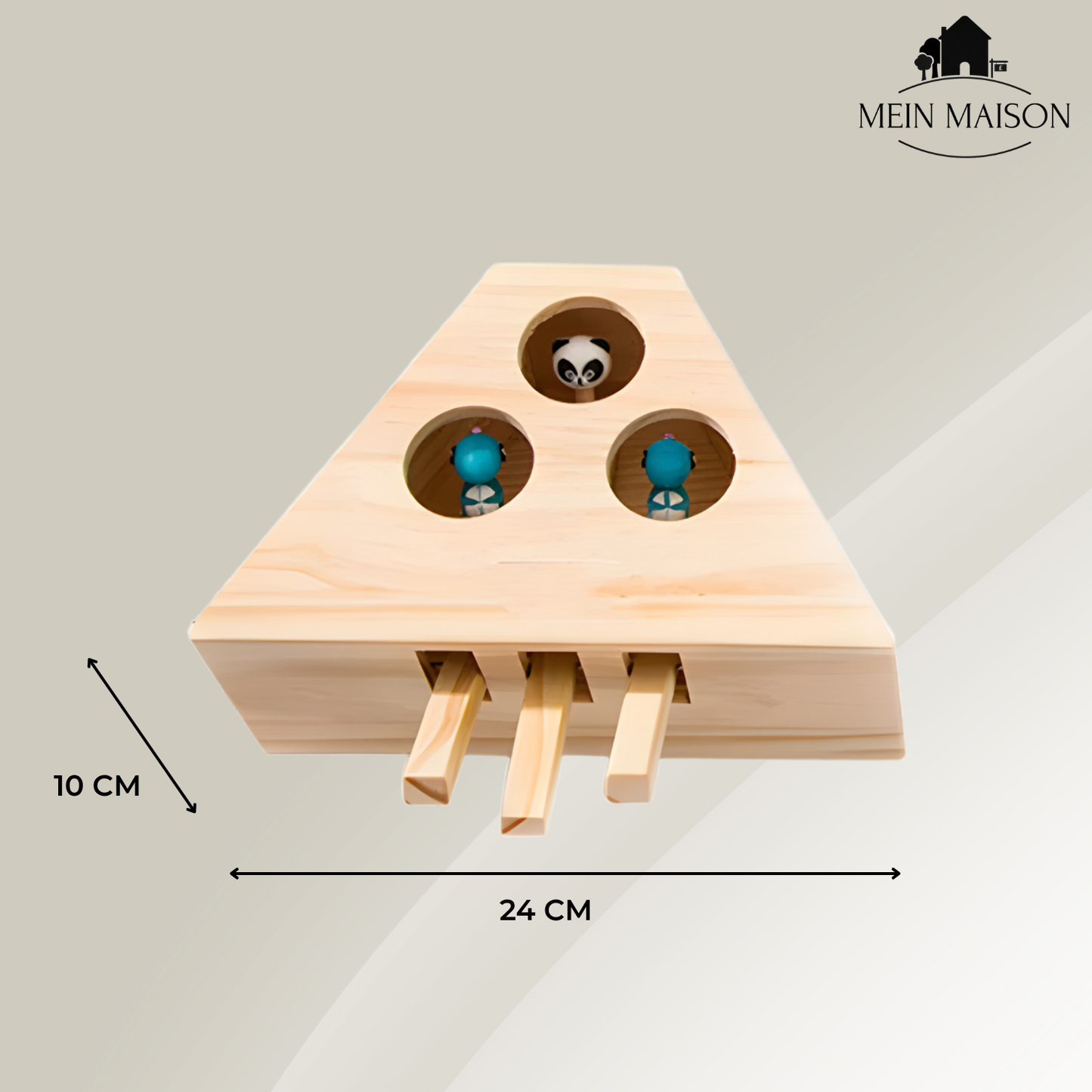 Cat Play Wooden Interactive Toy - Befez