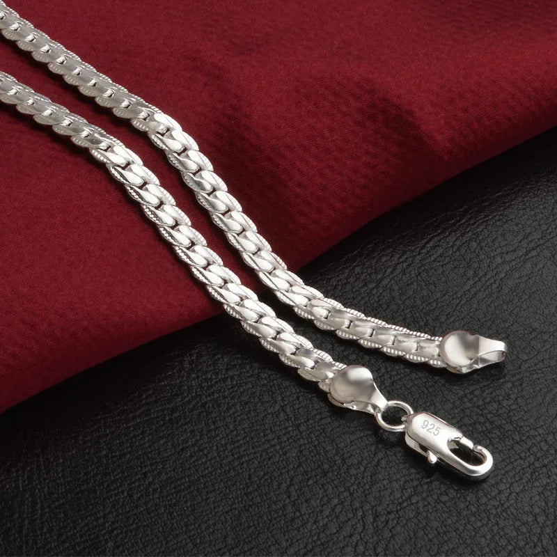 Elegant 925 Sterling Silver Women's Necklace