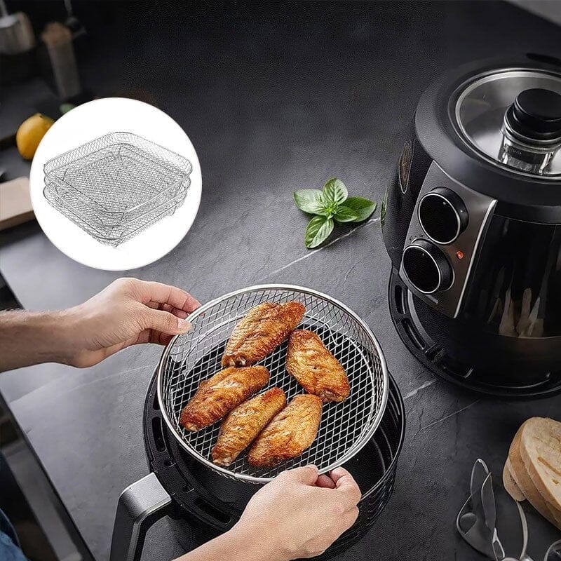 Compact 3-Tier Air Fryer Storage Rack