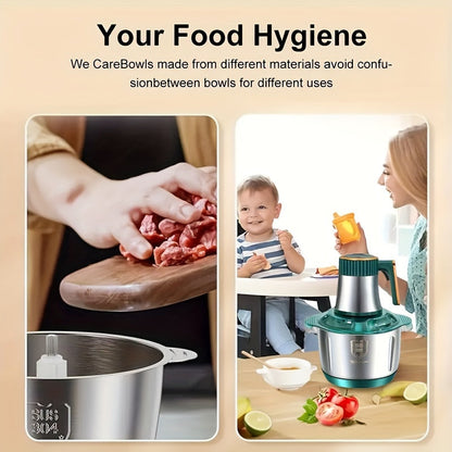 Heavy Duty Electric Food Chopper & Meat Grinder