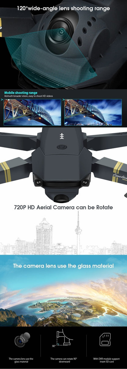 Portable Mini HD Folding Drone With 2MP Camera