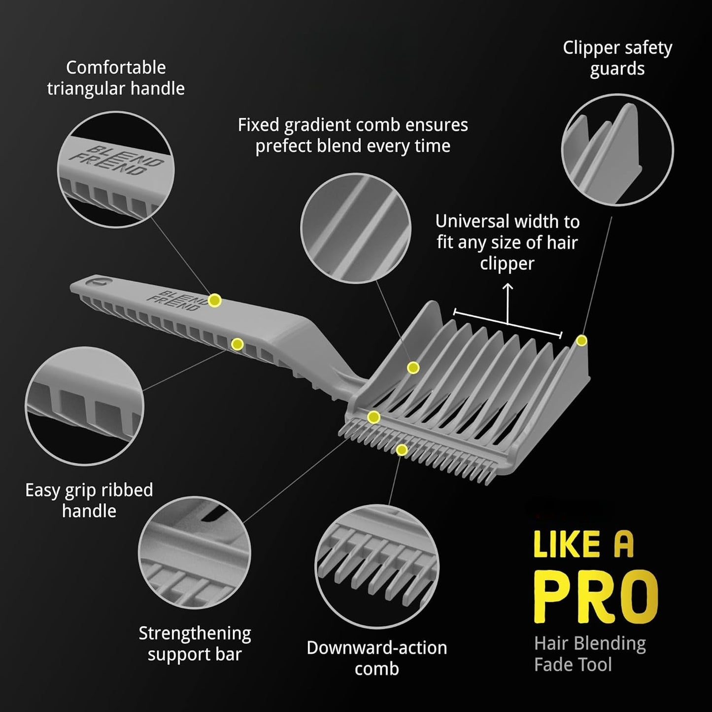 Befez Fade Comb - Simple Hair Cutting Tool