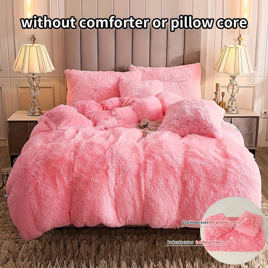 Cozy Soft Plush Duvet Cover Set with Zipper - Befez