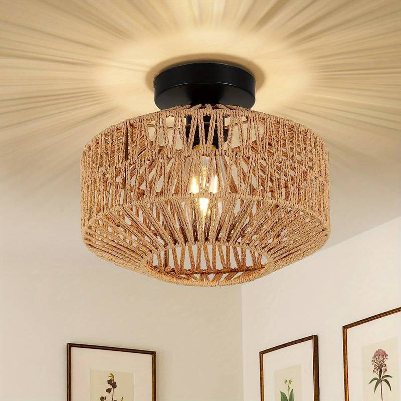 Stylish Woven Cap Pendant Lamp - Befez