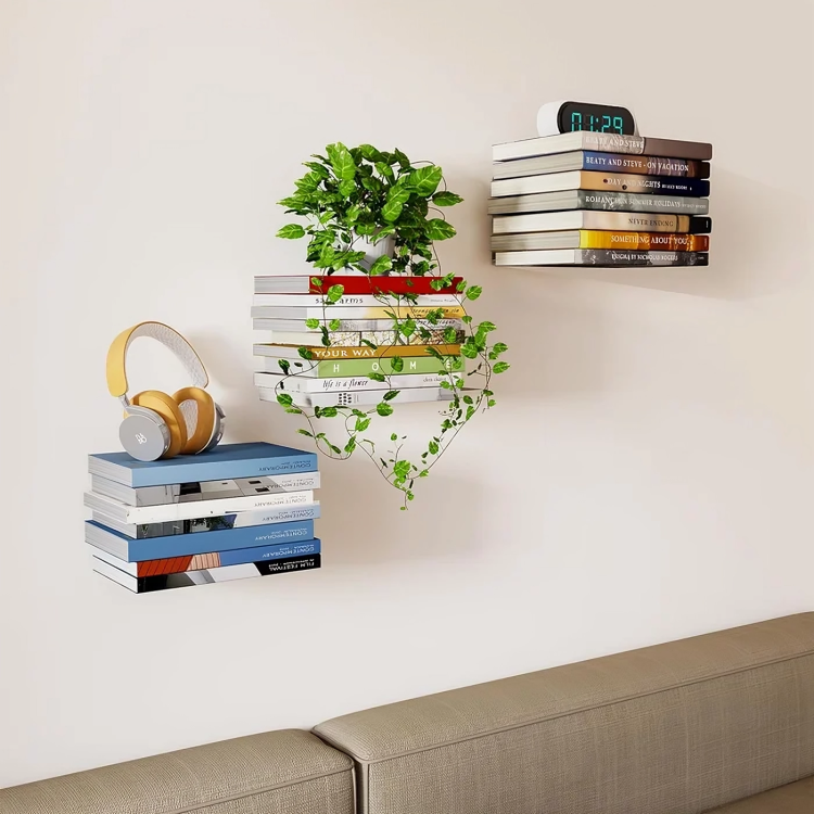 Floating Wall Book Shelf Storage
