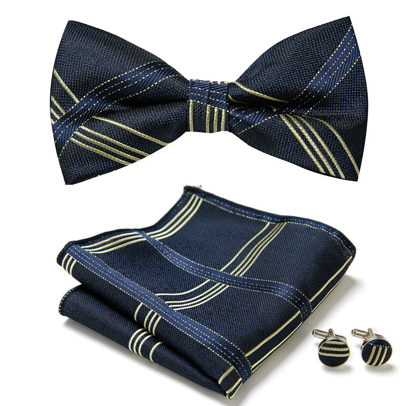 Classic Bow Tie Three Piece Suit Set