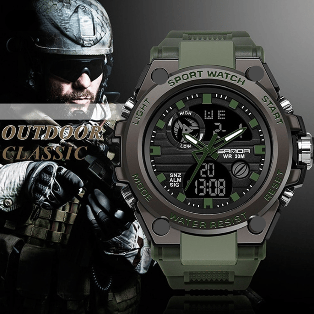 Waterproof LED Sports Watch for Men - Befez