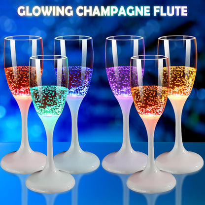 Colorful LED Wine Cups | 6 Color Changing Party Glasses