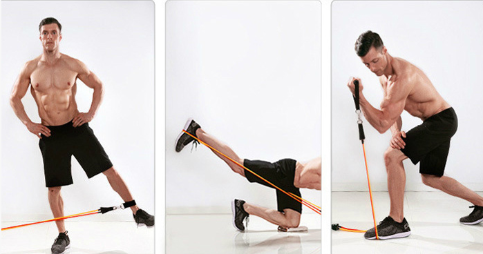 Premium Fitness Resistance Bands Set with Handles & Anchor