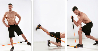 Premium Fitness Resistance Bands Set with Handles & Anchor