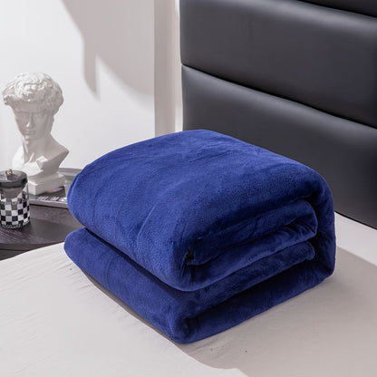 Soft Gray Plush Throw Blanket