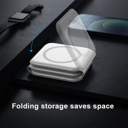 Compact 3 in 1 Portable Wireless Charging Pad
