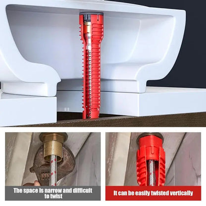 Versatile 8-in-1 Basin Wrench Plumbing Kit