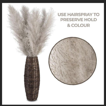 Soft Pampas Grass Decor Bouquet with Fluffy Feathers