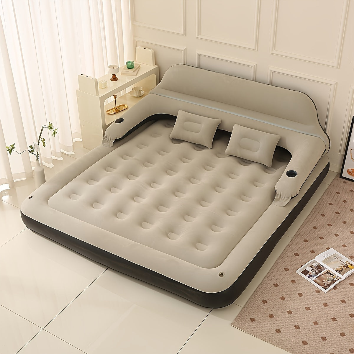 Premium Inflatable Mattress with Lumbar Support